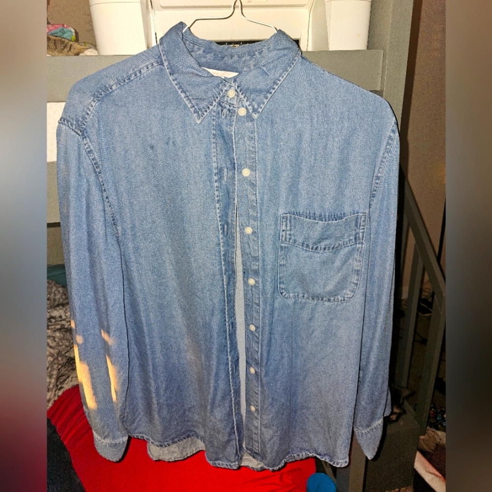 Jean button up